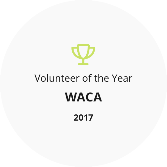 Volunteer of the Year WACA 2017
